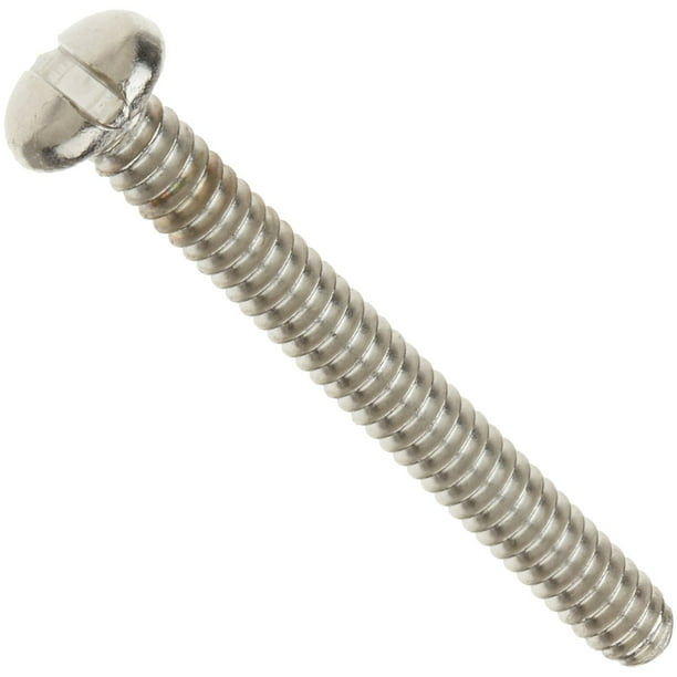 Fully Threaded Slotted Drive 1-1/2 Length Meets ASME B18.6.3 Plain Finish Pack of 25 1/4-20 Threads 18-8 Stainless Steel Machine Screw Pan Head 